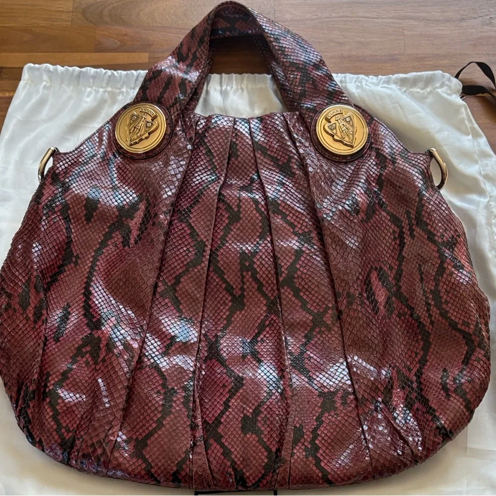 Authentic Gucci Python Hysteria Hobo Bag - Picture 2 of 13